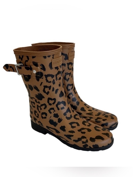 Hunter Shoes - Hunter Original Refined Short Hybrid Leopard Print Boots